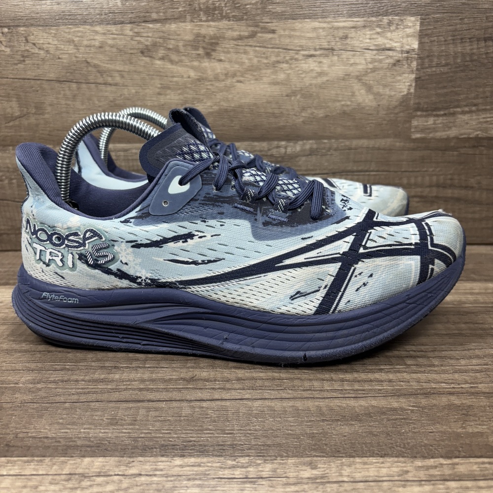 Asics Blue and Gray Athletic Shoes